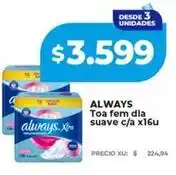 Supermayorista Vital Always - toa fem dla suave c/a x16u oferta