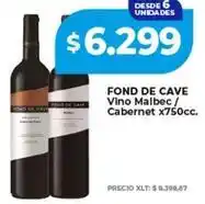 Supermayorista Vital Fond de cave - vino malbec / cabernet x750cc oferta