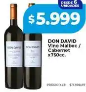 Supermayorista Vital Don david - vino malbec / cabernet oferta