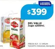 Supermayorista Vital Del valle - jugo x200ml oferta