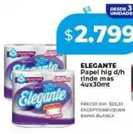 Supermayorista Vital Elegante - papel higi d/h rinde mas 4ux30mt oferta