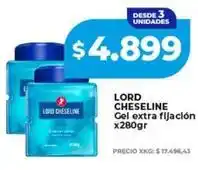 Supermayorista Vital Lord cheseline - gel extra fijación x280gr oferta