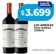 Supermayorista Vital Los arboles - vino malbec oferta