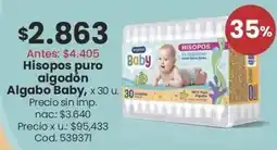 Coto Algabo - hisopos puro algodon oferta