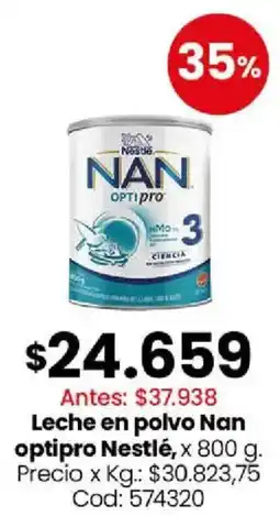 Coto Nestlé leche en polvo nan optipro oferta