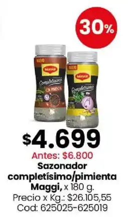 Coto Maggi sazonador completísimo/pimienta oferta