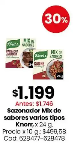 Coto Knorr sazonador mix de sabores varios tipos oferta
