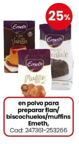 Coto Emeth en polvo para preparar flan/ biscochuelos/muffins oferta