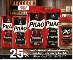 Coto Pilao en café tostado molido extra fuerte/tradicional/soluble oferta