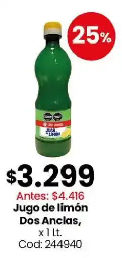 Coto Dos anclas jugo de limón oferta