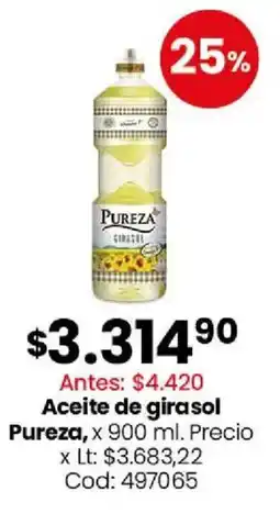 Coto Pureza aceite de girasol oferta