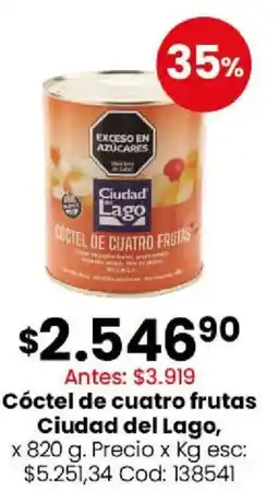 Coto Ciudad del lago cóctel de cuatro frutas oferta