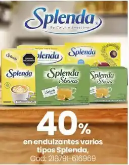 Coto Splenda en endulzantes varios tipos oferta