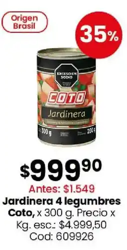 Coto Coto jardinera 4 legumbres oferta
