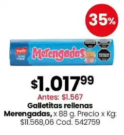 Coto Merengadas galletitas rellenas oferta