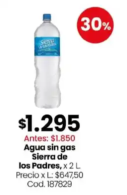 Coto Sierra de los padre agua sin gas oferta
