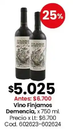 Coto Demencia vino finjamos oferta