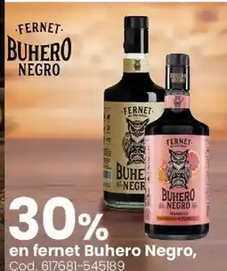 Coto Buhero negro en fernet oferta