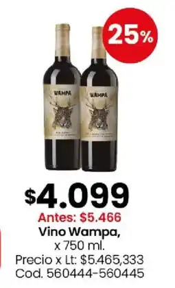 Coto wampa vino oferta