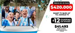 Supermayorista Vital Tcl smart tv qled 43" oferta