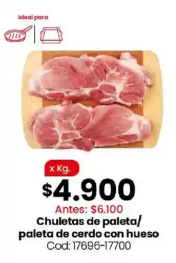 Coto Chuletas de paleta/ paleta de cerdo con hueso oferta