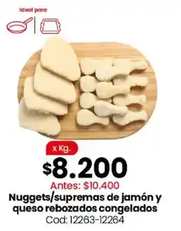 Coto Nuggets/supremas de jamón y queso rebozados congelados oferta