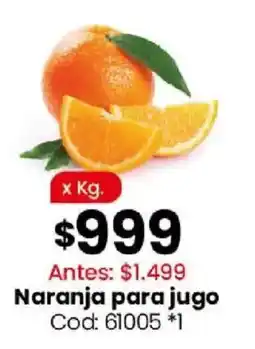 Coto Naranja para jugo oferta
