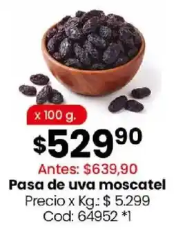 Coto Pasa de uva moscatel oferta