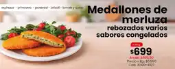 Coto Medallones de merluza rebozados varios sabores congelados oferta