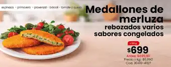 Coto Medallones de merluza rebozados varios sabores congelados oferta