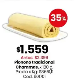 Coto Chammas pionono tradicional oferta
