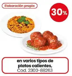 Coto En varios tipos de platos calientes oferta