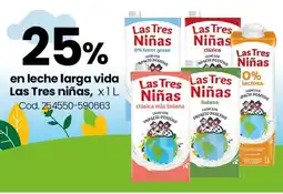 Coto Las tres niñas en leche larga vida oferta