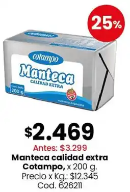 Coto Cotampo manteca calidad extra oferta