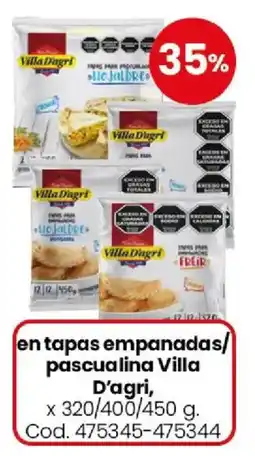 Coto Villa d'agri en tapas empanadas/ pascualina oferta