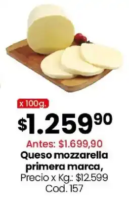 Coto Queso mozzarella primera marca oferta