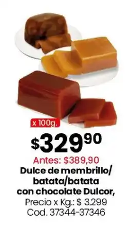 Coto Dulcor dulce de membrillo/ batata/batata con chocolate oferta