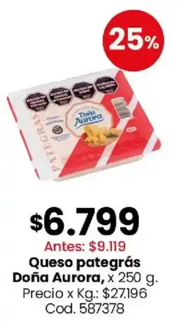 Coto Doña aurora queso pategrás oferta