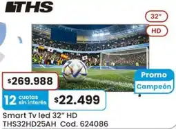 Coto Lths smart tv led 32" oferta