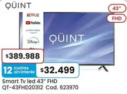 Coto Qüint smart tv led 43" oferta