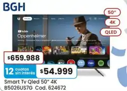 Coto Bgh smart tv qled 50" oferta
