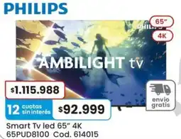 Coto Philips smart tv led 65" oferta