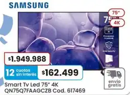 Coto Samsung smart tv led 75" oferta