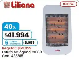 Coto Liliana estufa halógena oferta