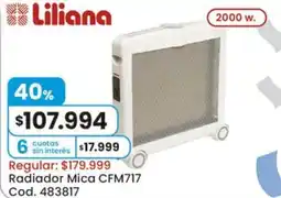 Coto Liliana radiador mica CFM717 oferta