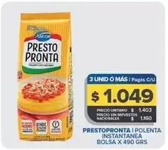Carrefour Maxi Arcor - prestoprnta i polenta instantanea bolsa oferta