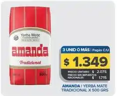 Carrefour Maxi Amanda - yerba mate tradicional oferta