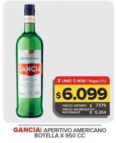 Carrefour Maxi Gancia - aperitivo americano oferta