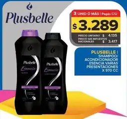 Carrefour Maxi Plusbelle - shampoo esencia oferta