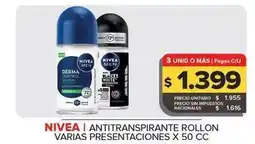Carrefour Maxi Nivea - antitranspirante rollon oferta